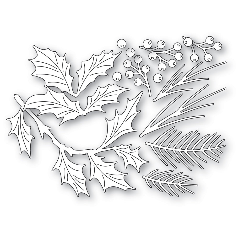 Memory Box 94988 Evergreen Holly Bundle Craft Die
