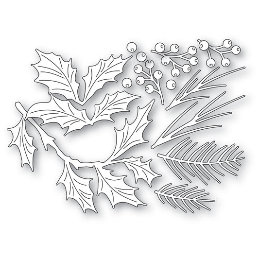 Memory Box 94988 Evergreen Holly Bundle Craft Die