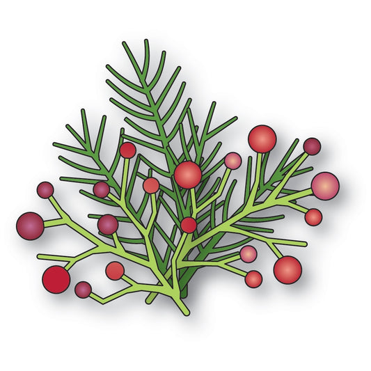 Memory Box 94995 Pine and Berries Sprigs Craft Die