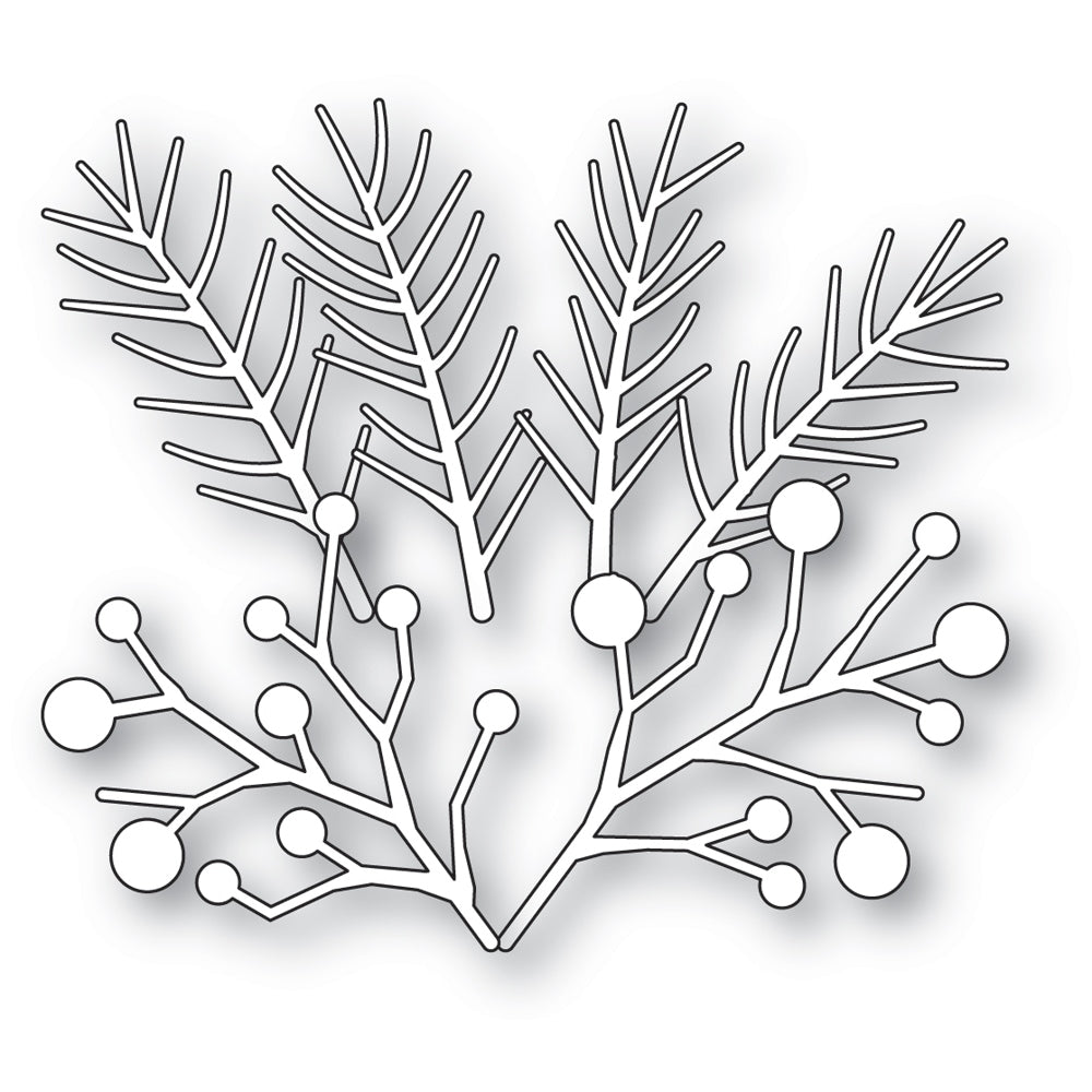 Memory Box 94995 Pine and Berries Sprigs Craft Die
