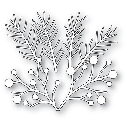 Memory Box 94995 Pine and Berries Sprigs Craft Die