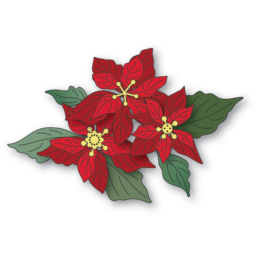 Memory Box 94996 Fresh Poinsettia Bundle Craft Die