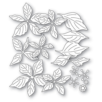 Memory Box 94996 Fresh Poinsettia Bundle Craft Die