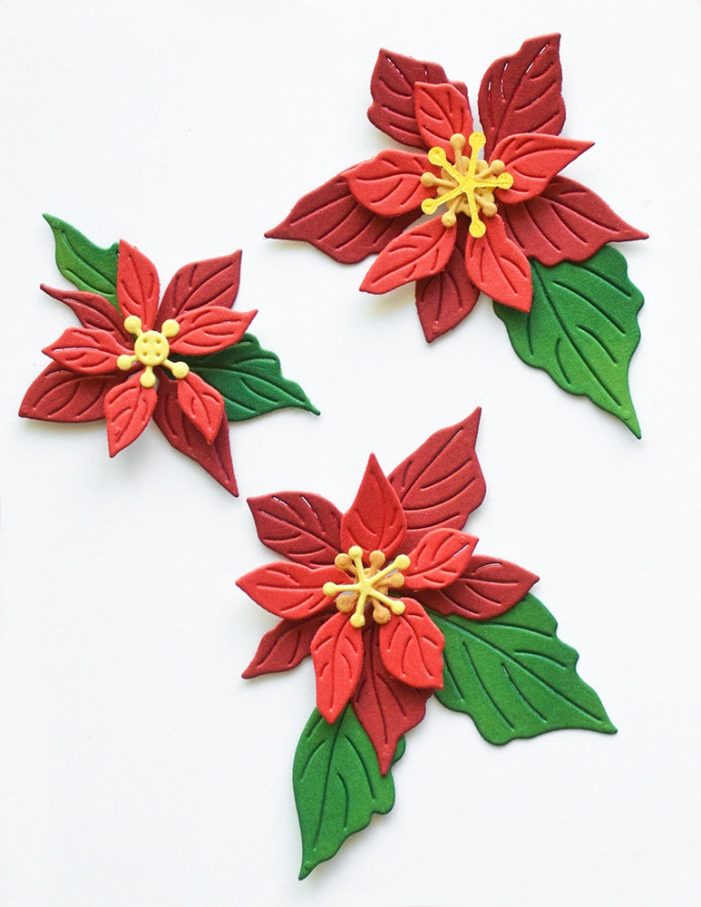 Memory Box 94996 Fresh Poinsettia Bundle Craft Die