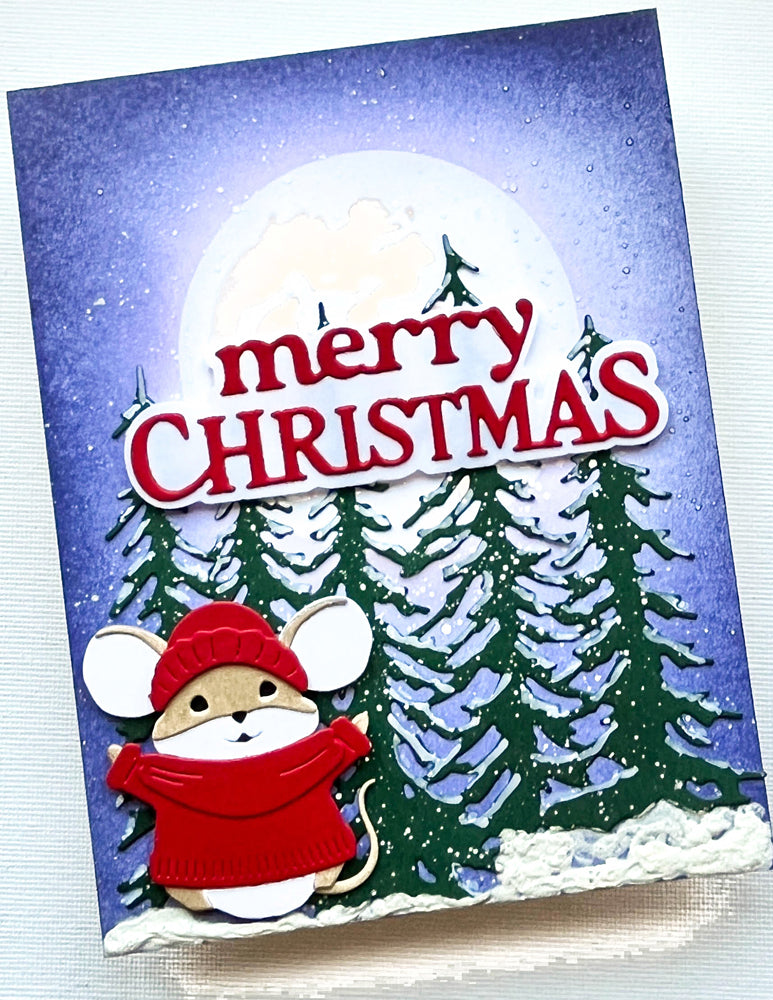 Memory Box 95001 Merry Christmas Timeless Script Craft Die