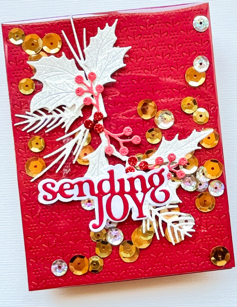 Memory Box 94999 Sending Joy Timeless Script Craft Die