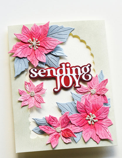 Memory Box 94996 Fresh Poinsettia Bundle Craft Die