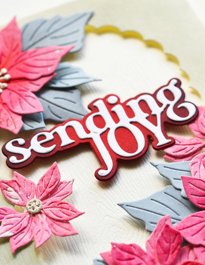 Memory Box 94999 Sending Joy Timeless Script Craft Die