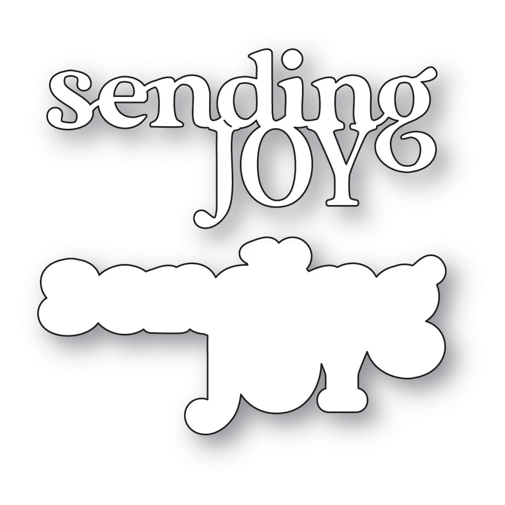 Memory Box 94999 Sending Joy Timeless Script Craft Die