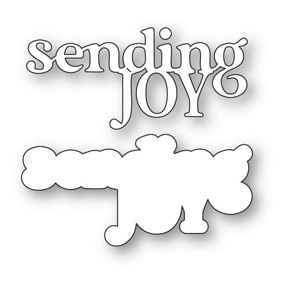 Memory Box 94999 Sending Joy Timeless Script Craft Die