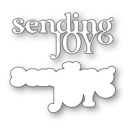 Memory Box 94999 Sending Joy Timeless Script Craft Die