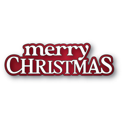 Memory Box 95001 Merry Christmas Timeless Script Craft Die