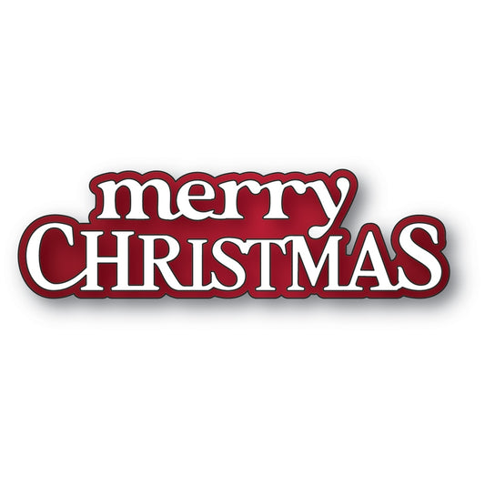 Memory Box 95001 Merry Christmas Timeless Script Craft Die