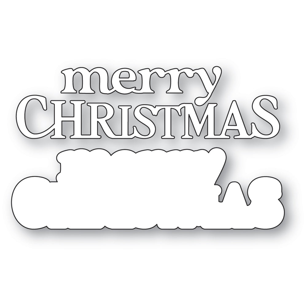 Memory Box 95001 Merry Christmas Timeless Script Craft Die