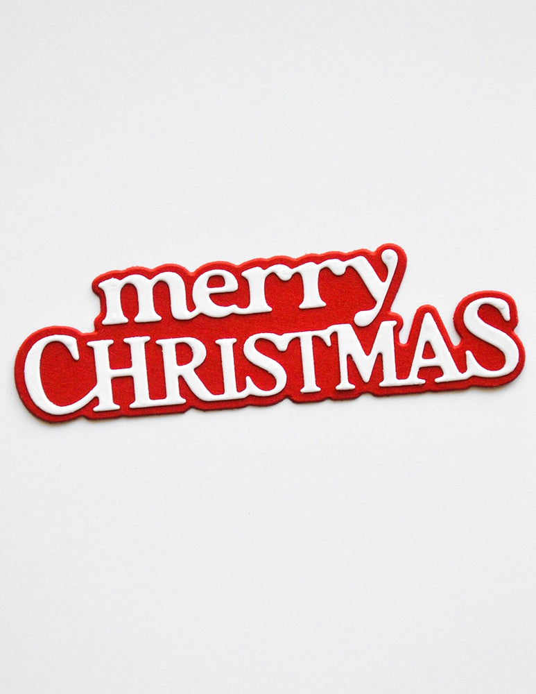 Memory Box 95001 Merry Christmas Timeless Script Craft Die