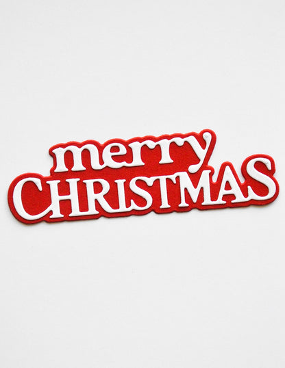 Memory Box 95001 Merry Christmas Timeless Script Craft Die