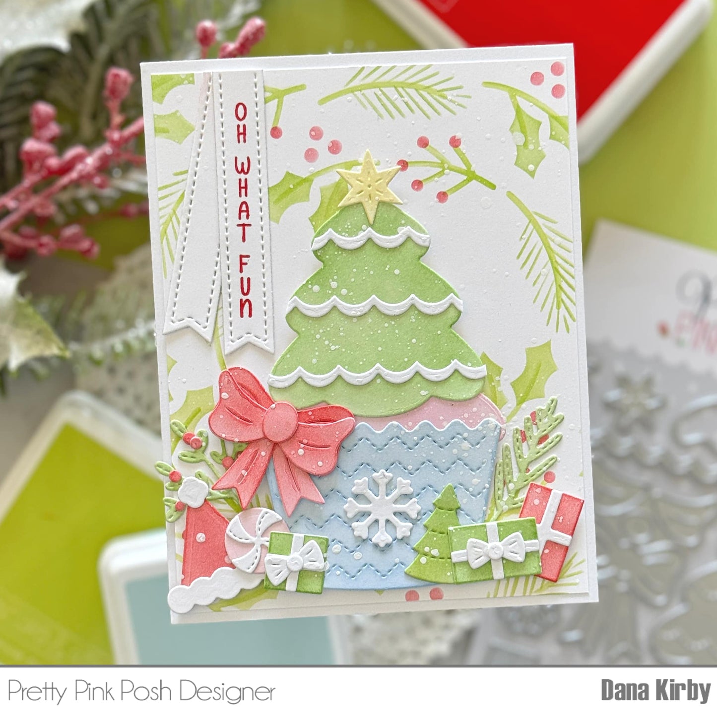 Pretty Pink Posh Big Christmas Cupcake Craft Die