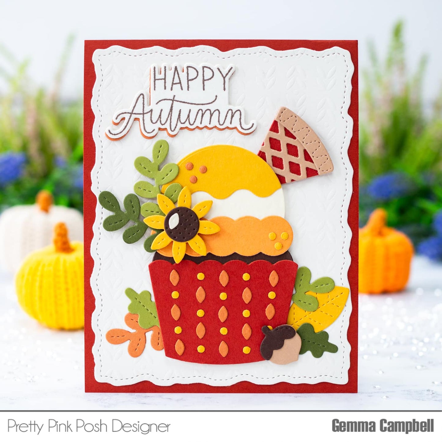 Pretty Pink Posh Big Fall Cupcake Die Set