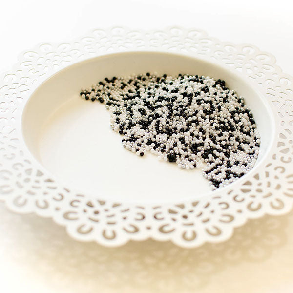 Pretty Pink Posh Shaker Beads Black Tie