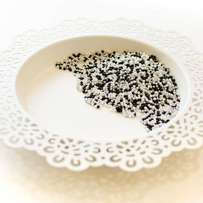 Pretty Pink Posh Shaker Beads Black Tie