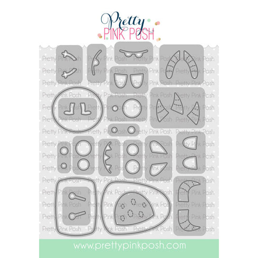 Pretty Pink Posh Build A Monster Die