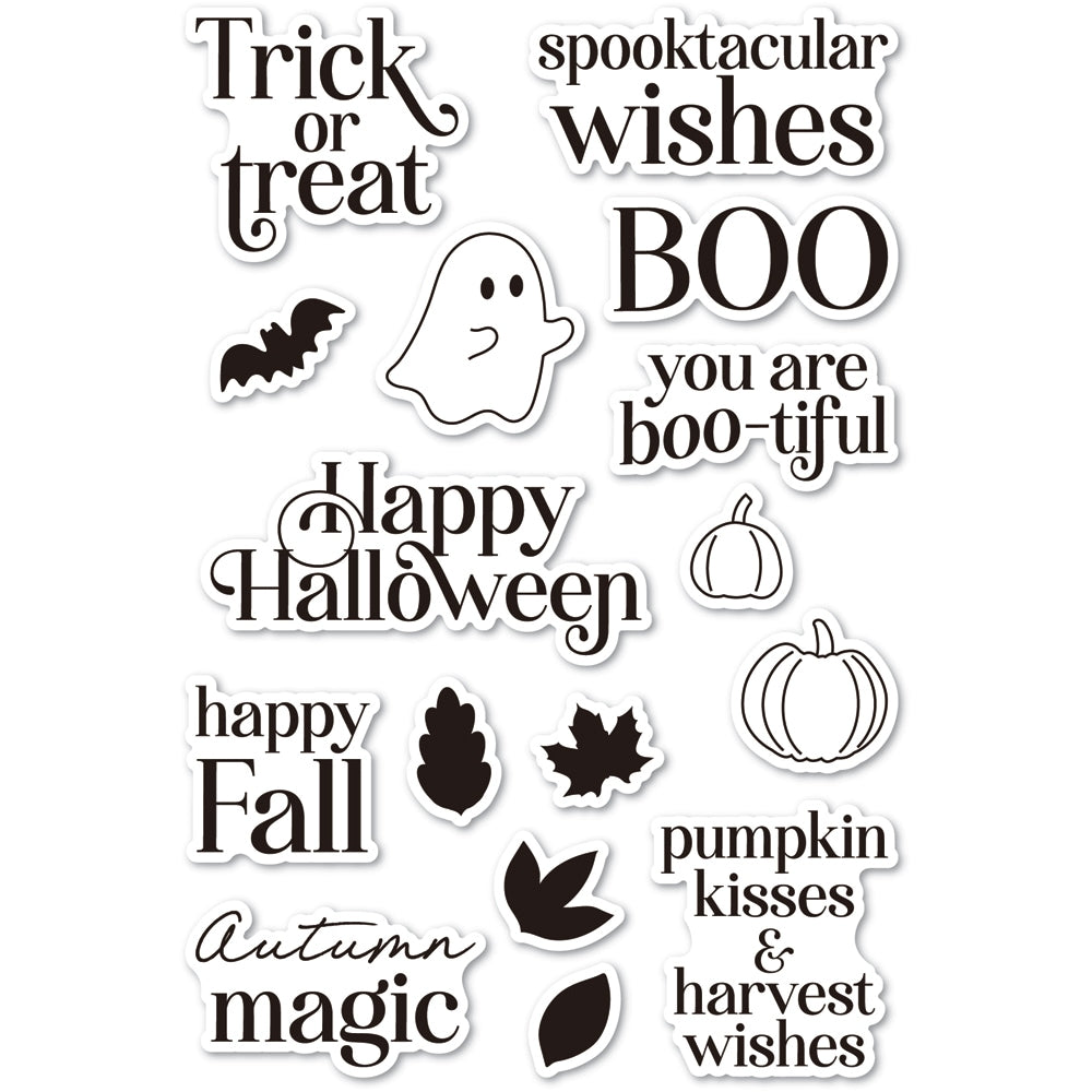 Memory Box CL5293 Pumpkin Kisses Clear Stamp Set