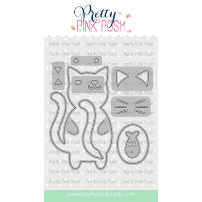 Pretty Pink Posh Cat Holder Die