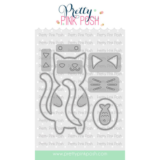 Pretty Pink Posh Cat Holder Die