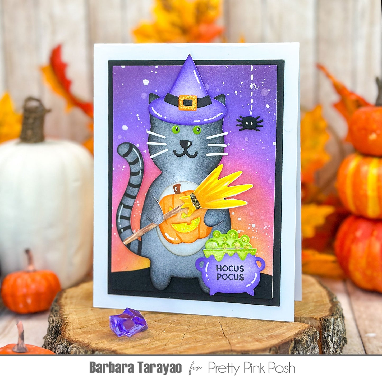 Pretty Pink Posh Cat Holder Die