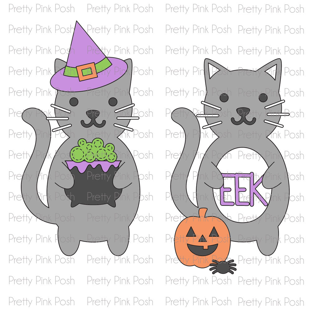 Pretty Pink Posh Cat Holder Die