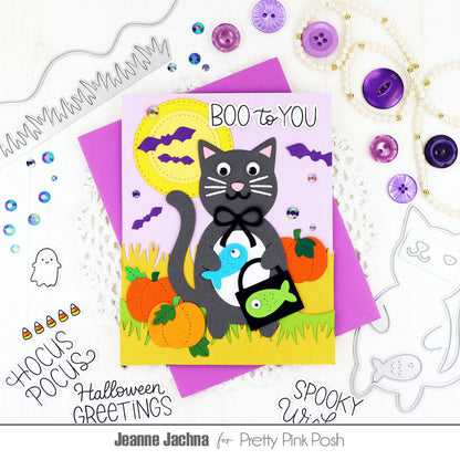 Pretty Pink Posh Halloween Greetings stamp set