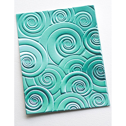 Memory Box EF1033 Spiral Delight 3D Embossing Folder