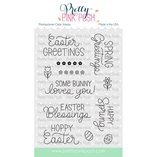 Pretty Pink Posh Easter Greetings stamp set