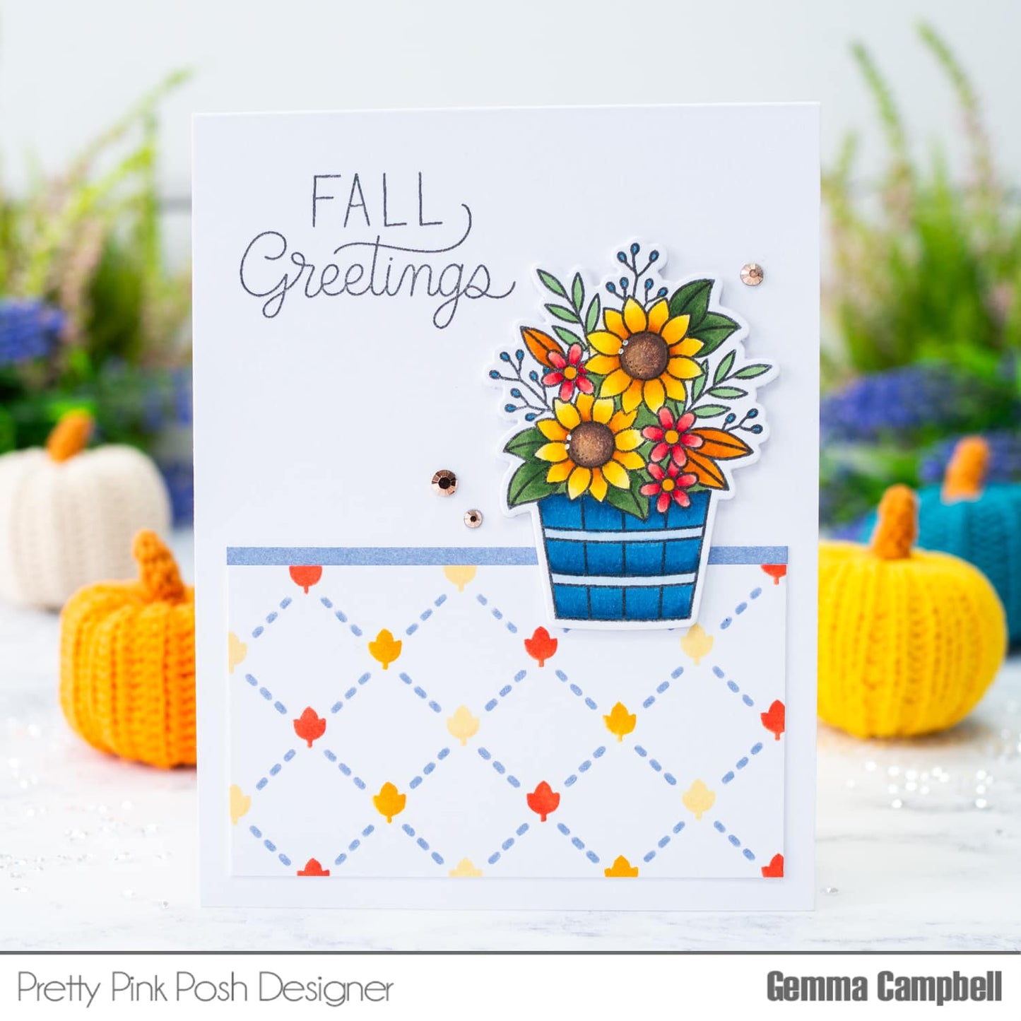 Pretty Pink Posh Fall Bouquets stamp set