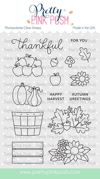 Pretty Pink Posh Fall Harvest stamp set