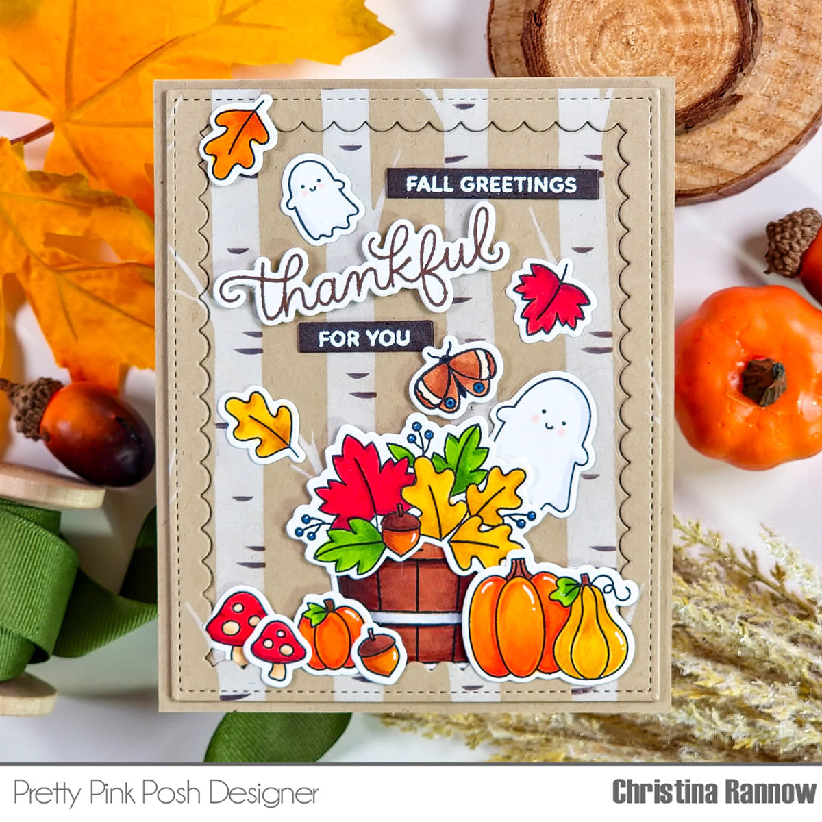 Pretty Pink Posh Fall Harvest stamp set