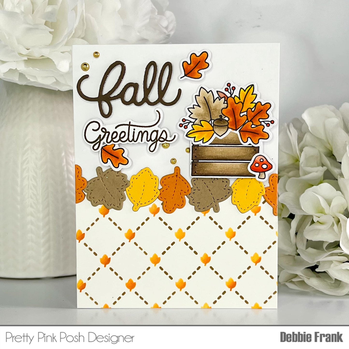 Pretty Pink Posh Fall Script Die Set