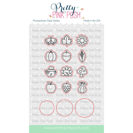 Pretty Pink Posh Fall Icons coordinating dies