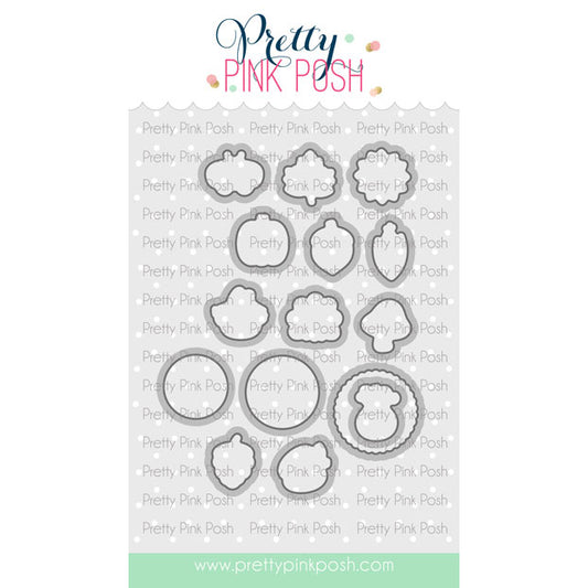 Pretty Pink Posh Fall Icons coordinating dies