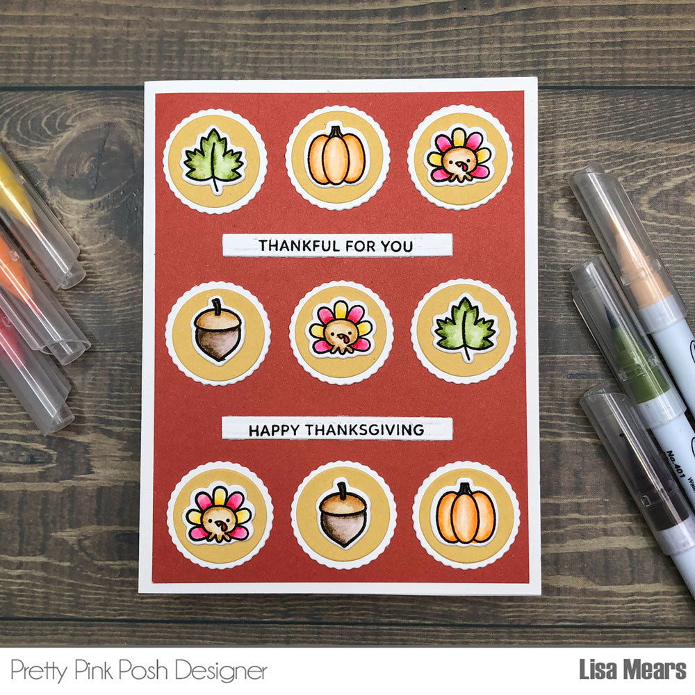 Pretty Pink Posh Fall Icons stamp set