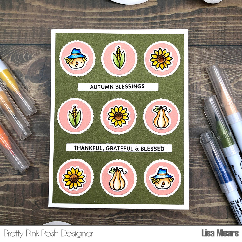 Pretty Pink Posh Fall Icons stamp set