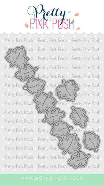 Pretty Pink Posh Fall Leaves Border Die Set