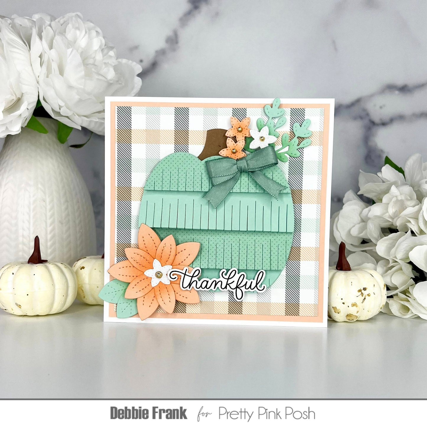 Pretty Pink Posh Fringe Pumpkin Die