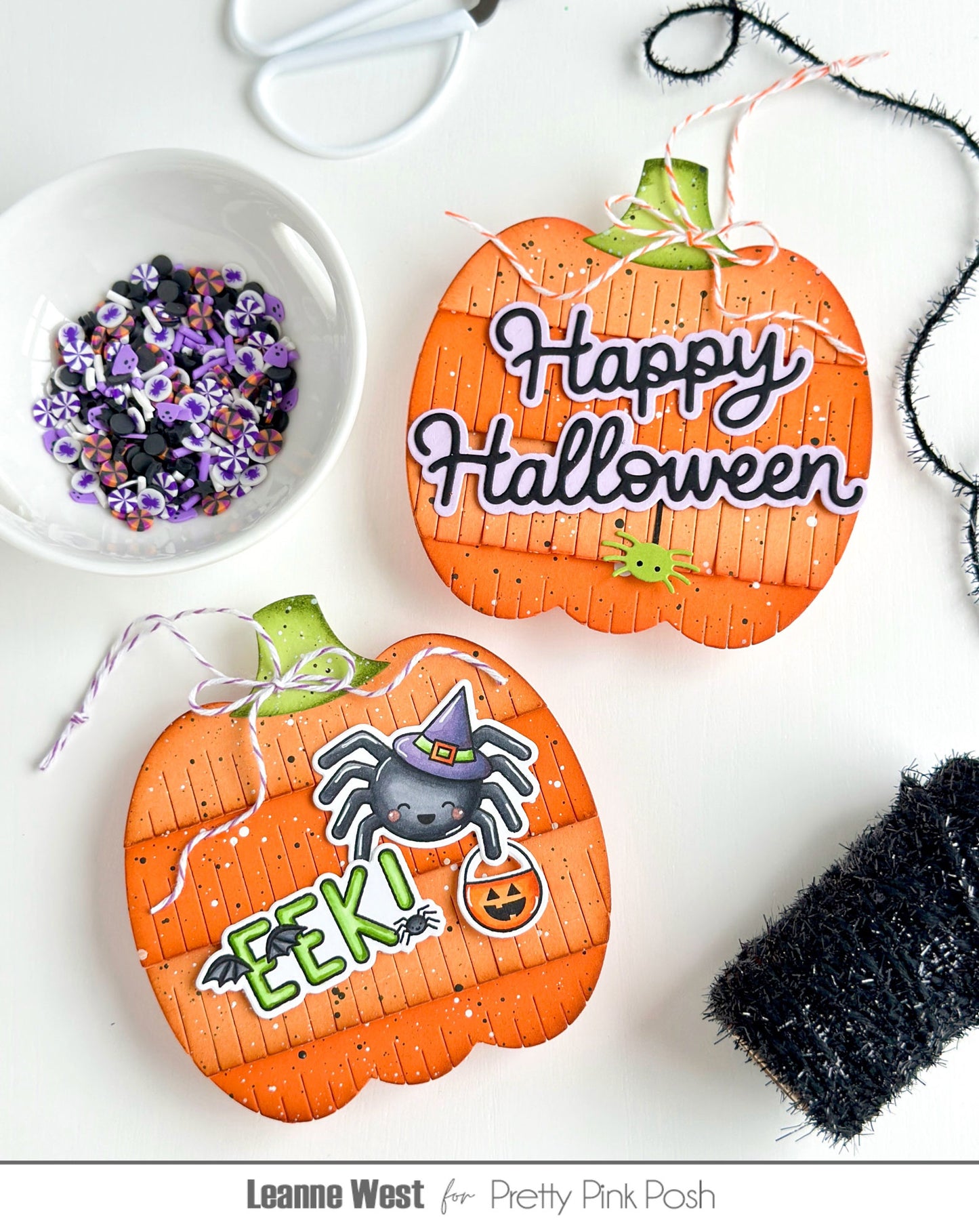 Pretty Pink Posh Fringe Pumpkin Die