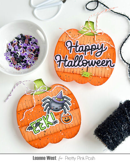 Pretty Pink Posh Fringe Pumpkin Die