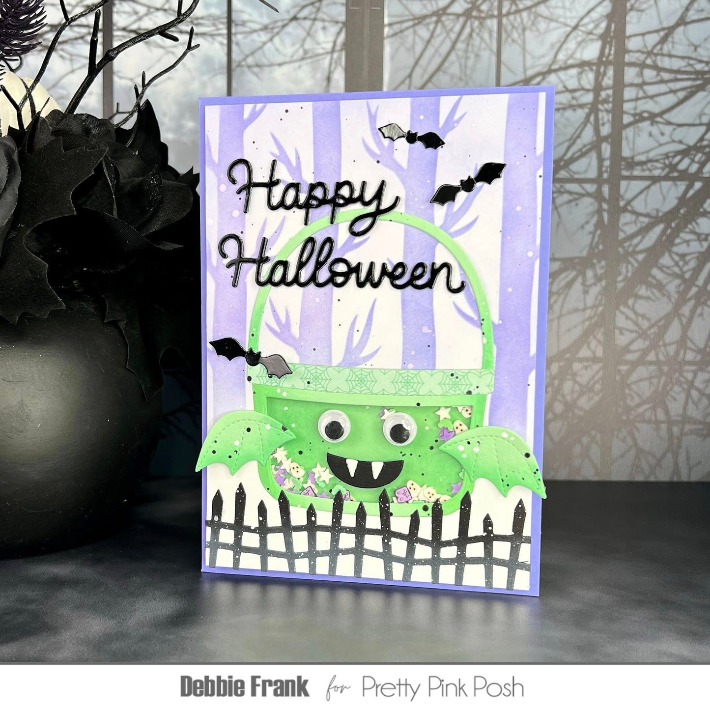 Pretty Pink Posh Happy Halloween Shadow Die