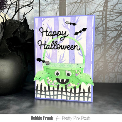 Pretty Pink Posh Happy Halloween Shadow Die