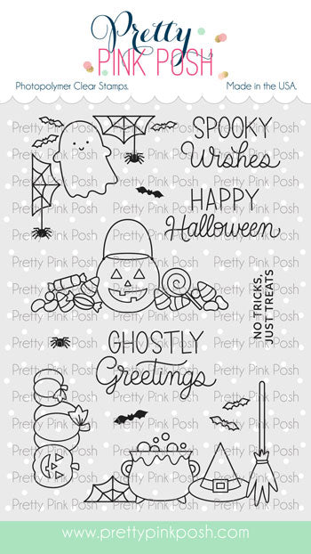 Pretty Pink Posh Halloween Corners stamp set