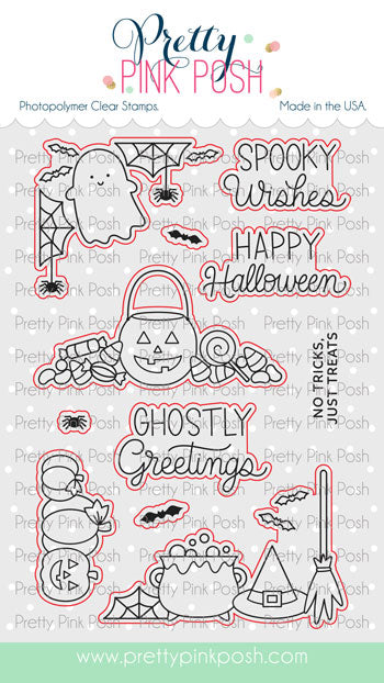 Pretty Pink Posh Halloween Corners coordinating dies