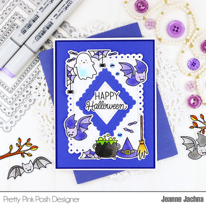 Pretty Pink Posh Halloween Corners stamp set